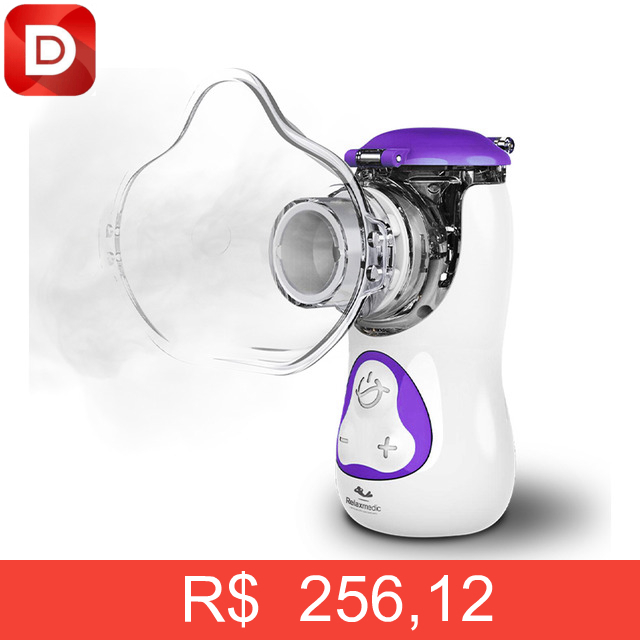 Foto do produto Nebulizador Inalador Tecnologia Mesh Rede Vibratória Relaxmedic