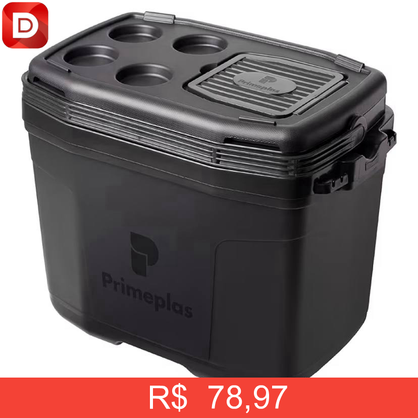Foto do produto Caixa Térmica Grande 32 Litros Max 360 Primeplas