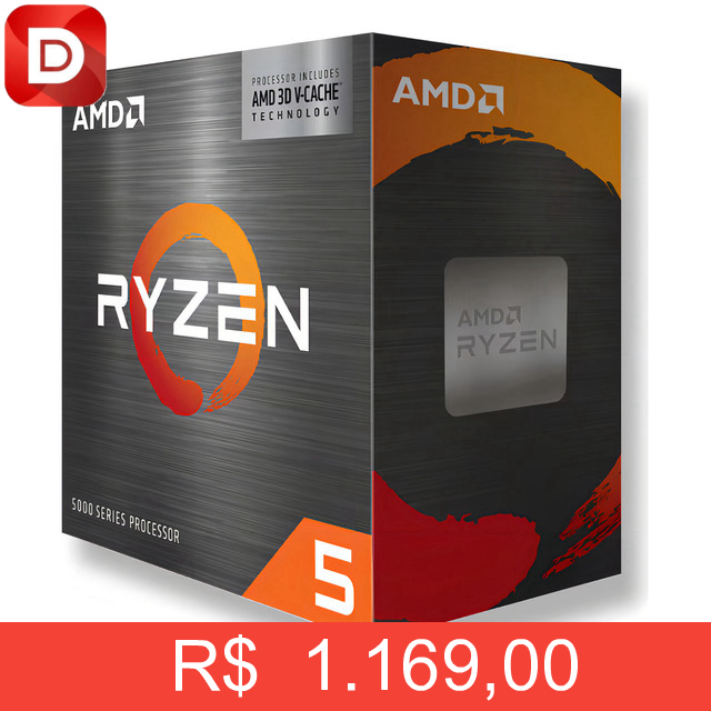 Foto do produto Processador Amd Ryzen 5 5500x3d