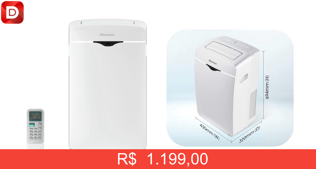 Foto do produto Ar Condicionado Portátil Hisense AP-12CWBRNPS01