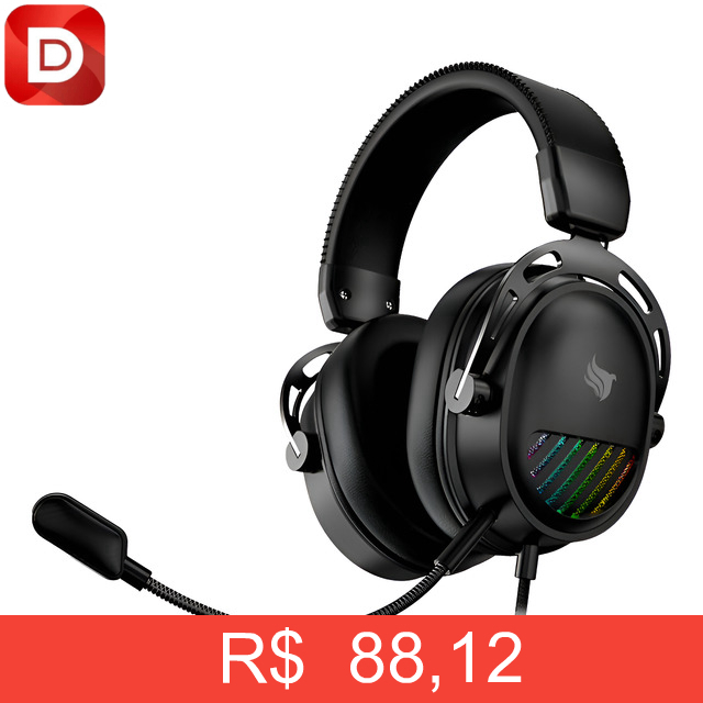 Foto do produto Headset Gamer Pichau Azuris RGB Drivers 50mm