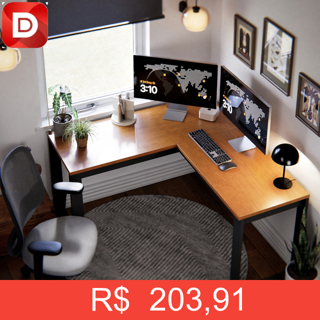 Foto do produto Escrivaninha de Canto Berlim