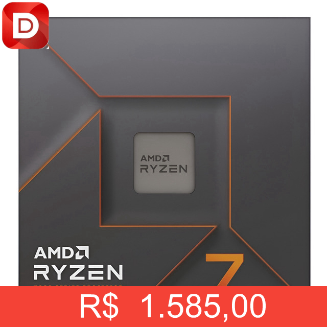 Foto do produto Processador gamer AMD Ryzen 7 7700X