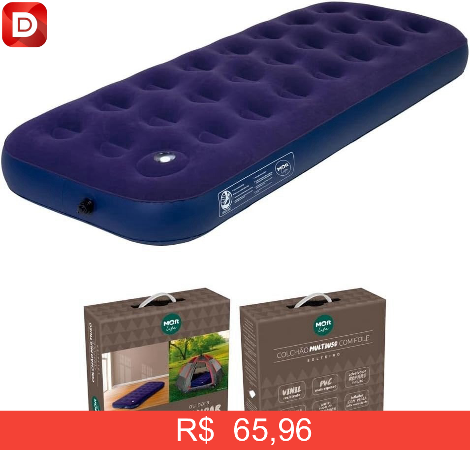 Foto do produto Colchão Inflável Multiuso Solteiro