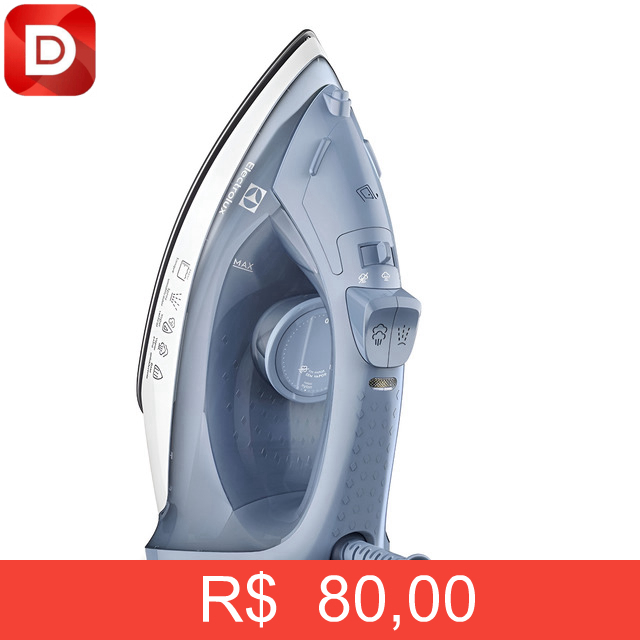 Foto do produto Ferro de Passar Roupa Electrolux Efficient
