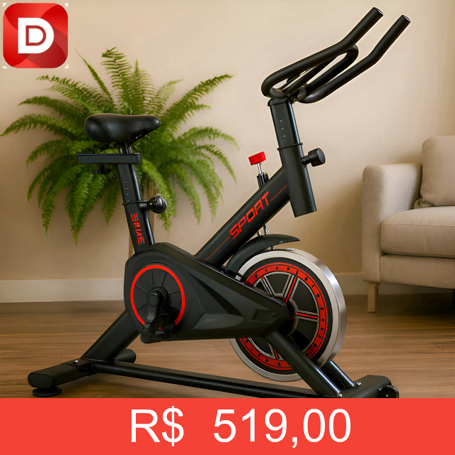Foto do produto Bicicleta Spinning Premium Ergométrica Semi Profissional