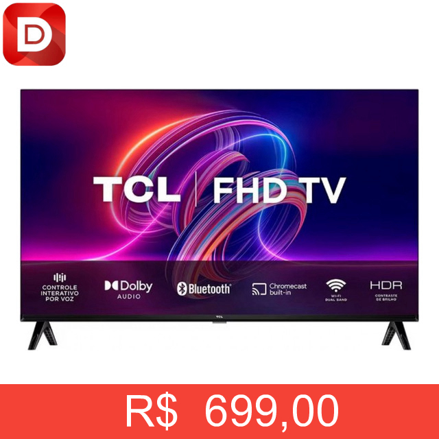 Foto do produto Smart Tv Led 32 Fhd Tcl S5400af