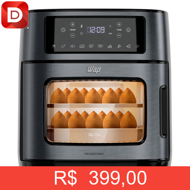 Foto do produto Air Fryer Oven WAP Black Inox