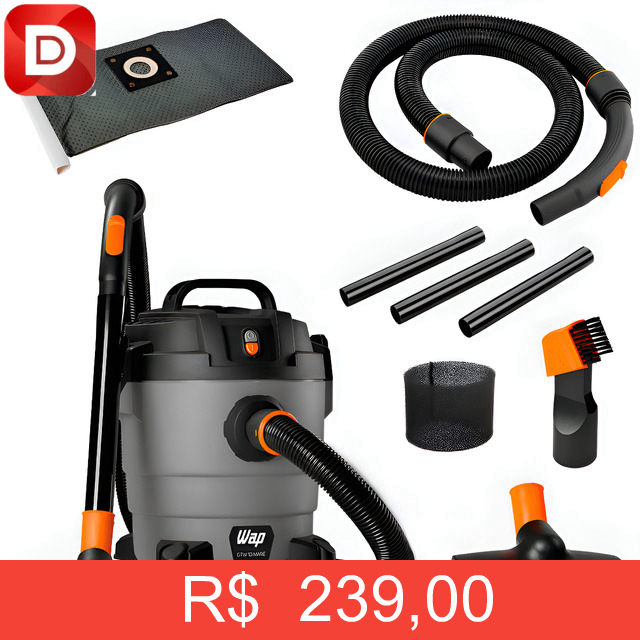 Foto do produto Aspirador De Pó E Água E Soprador Wap 10L 1400w