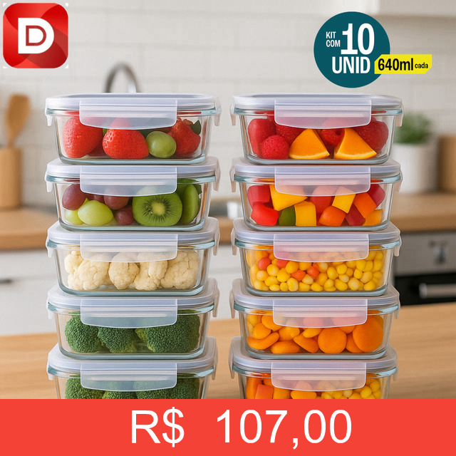 Foto do produto Potes para Marmitas