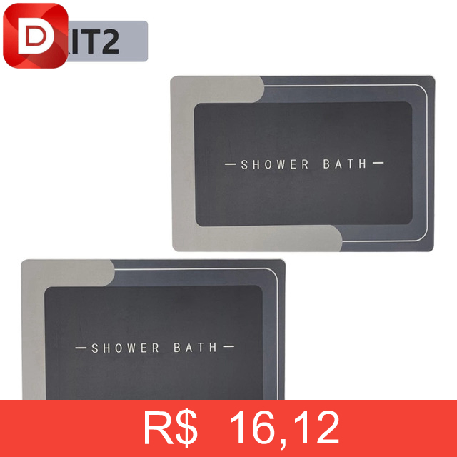 Foto do produto Kit 02 Tapetes Antiderrapante Mágico Absorvente