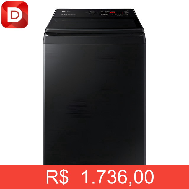 Foto do produto Lavadora Smart Samsung Digital Inverter WA17CG Black