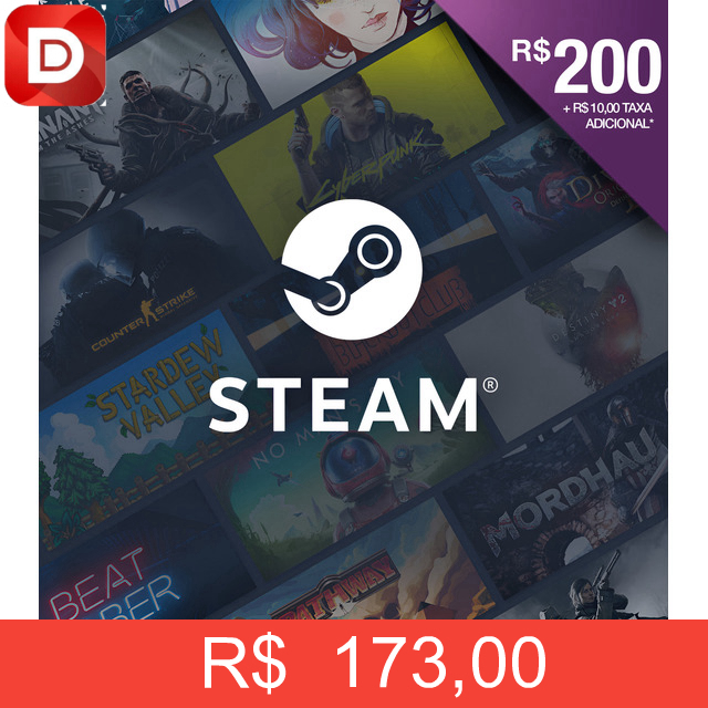 Foto do produto Gift card Steam