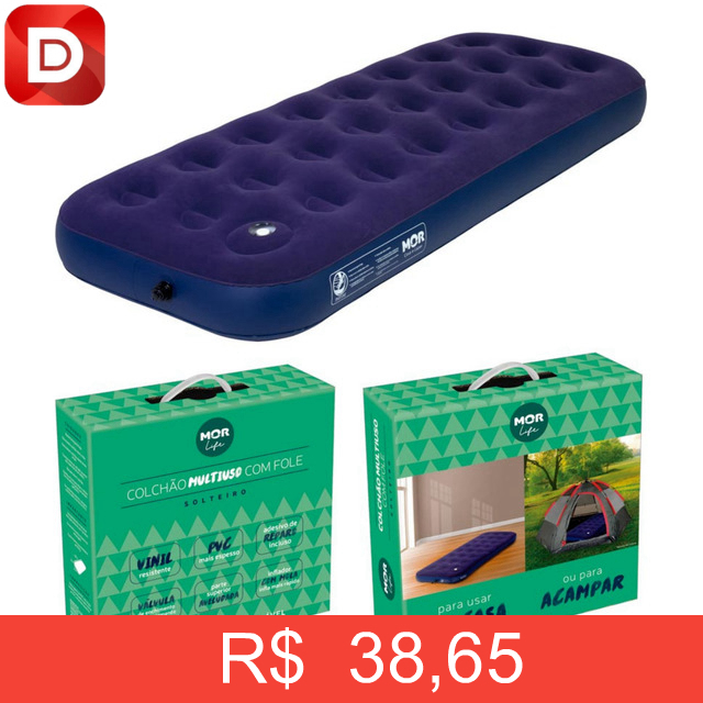 Foto do produto Colchão Inflavel Solteiro Multiuso