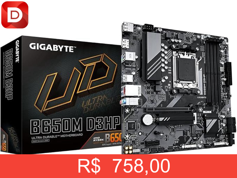Foto do produto Placa Mãe Gigabyte B650M D3HP