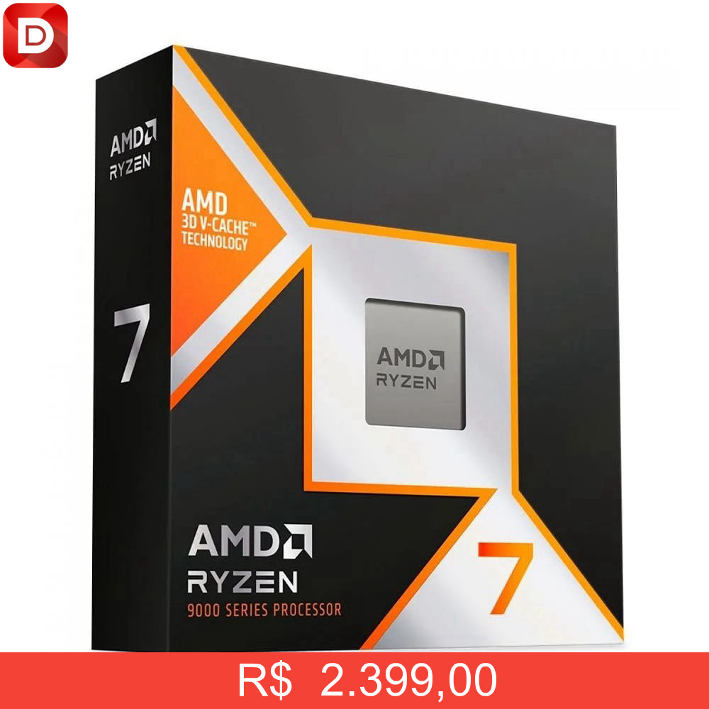 Foto do produto Processador AMD Ryzen 7 9800X3D