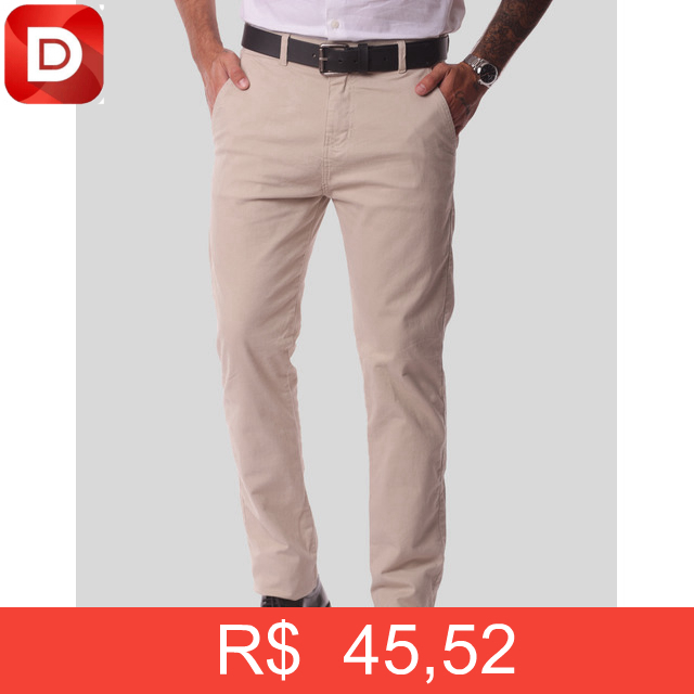 Foto do produto Calça de Sarja Bolso Faca com Lycra