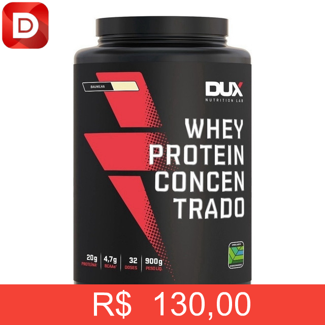 Foto do produto Whey Protein Concentrado 900g Dux Nutrition