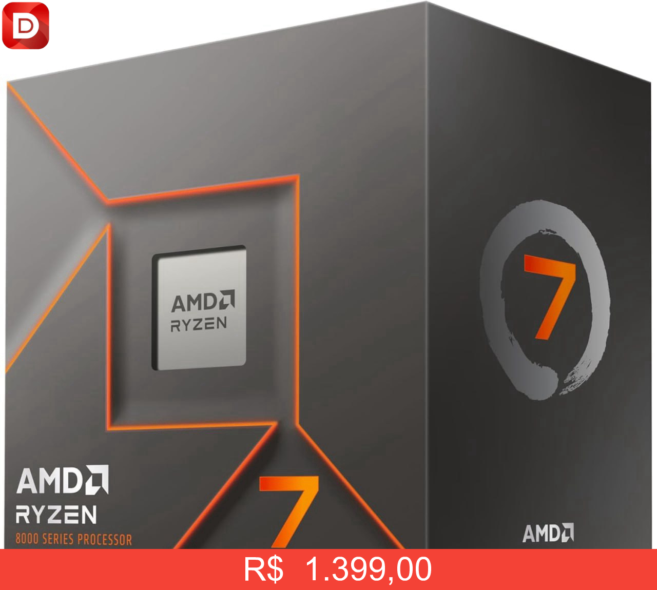 Foto do produto Processador AMD Ryzen 7 8700F
