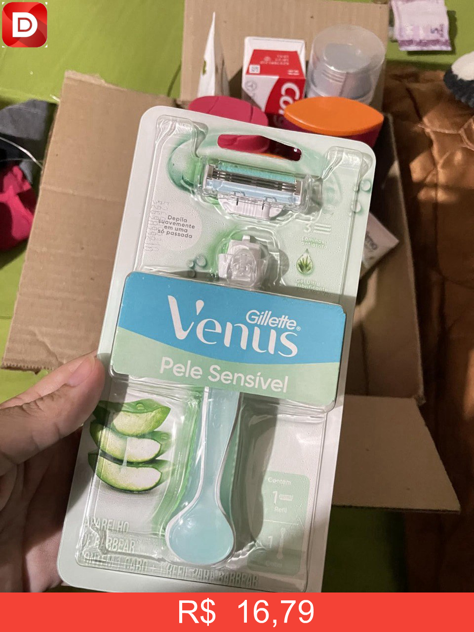 Foto do produto Gillette Venus Pele Sensível Aparelho de Depilar