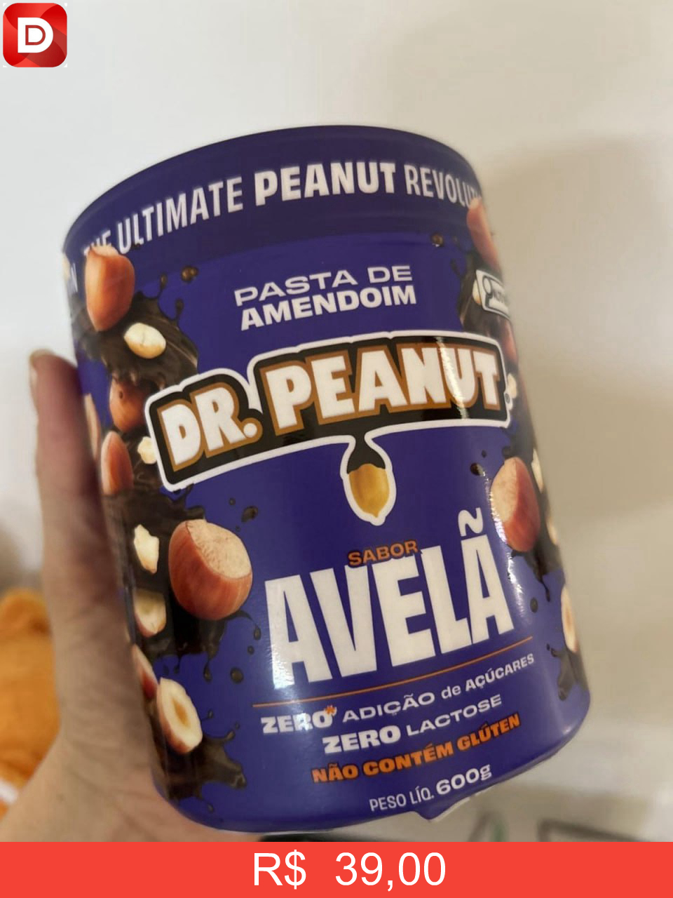 Foto do produto Pasta de Amendoim Dr. Peanut com Whey Protein