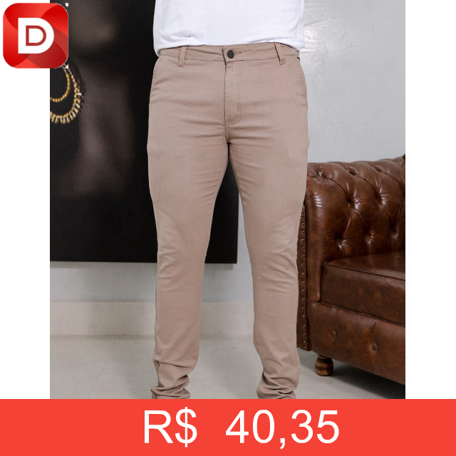 Foto do produto Calça de Sarja Bolso Faca com Lycra