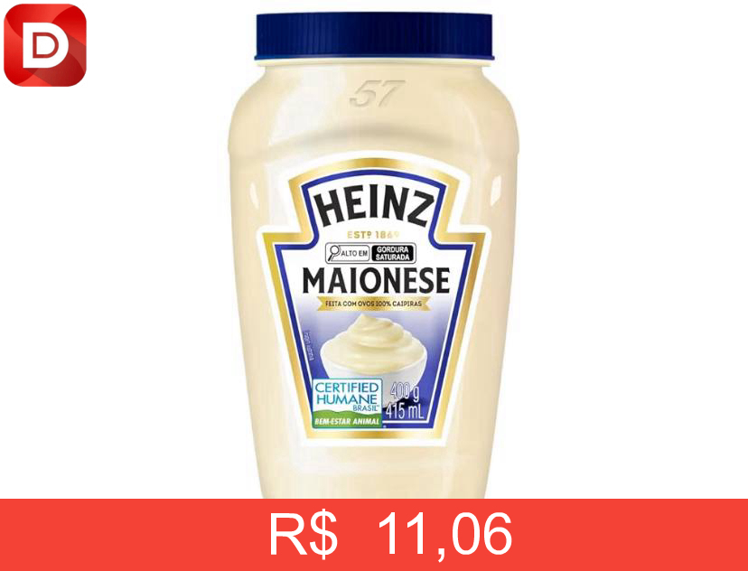Foto do produto Maionese Heinz Tradicional