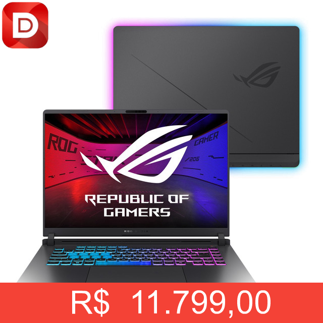 Foto do produto Notebook Gamer ASUS ROG Strix G16 G615