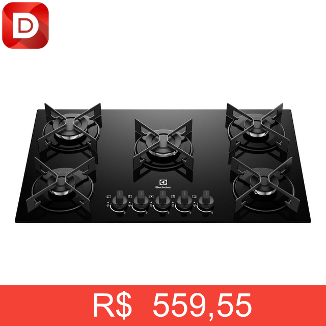 Foto do produto Cooktop 5 Bocas a Gás Electrolux