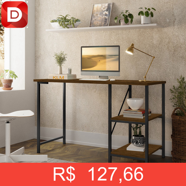 Foto do produto Escrivaninha Mesa Office Estilo Industrial
