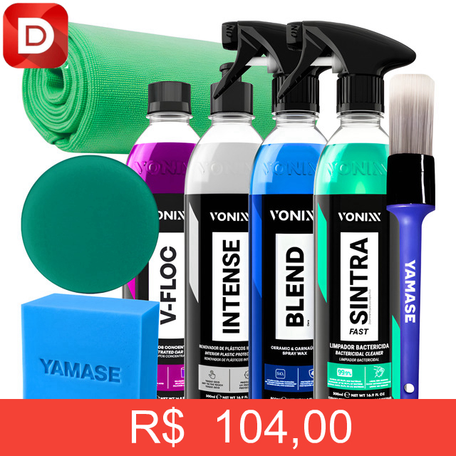 Foto do produto Kit Lavagem Automotiva V-floc Blend Sintra Intense Vonixx