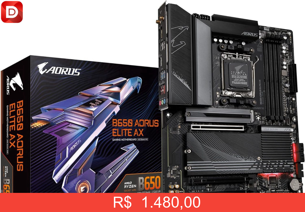 Foto do produto Placa Mãe B650 AORUS Elite AX WIFI Gigabyte