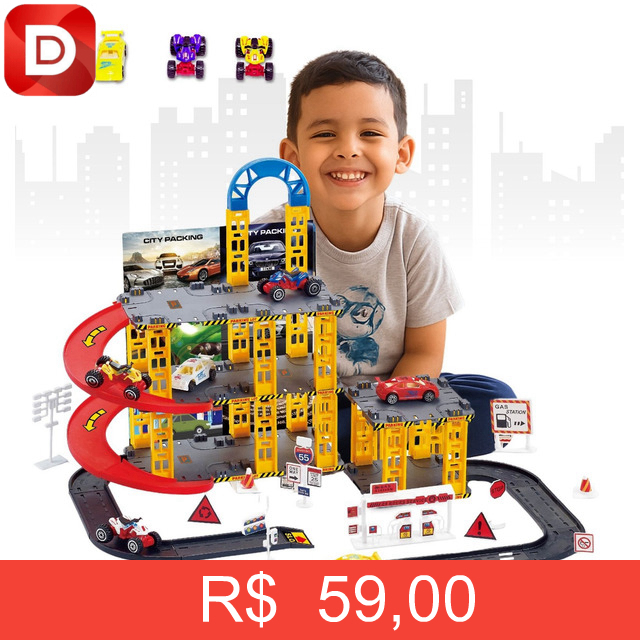Foto do produto Pista de Carrinhos Brinquedo Infantil Corrida Lava Rápido