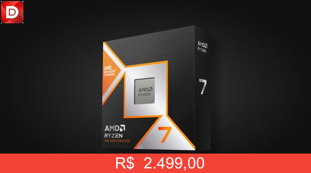 Foto do produto Processador AMD Ryzen 7 9800X3D