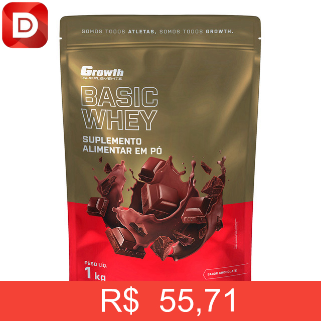 Foto do produto Basic Whey 1kg Growth Supplements