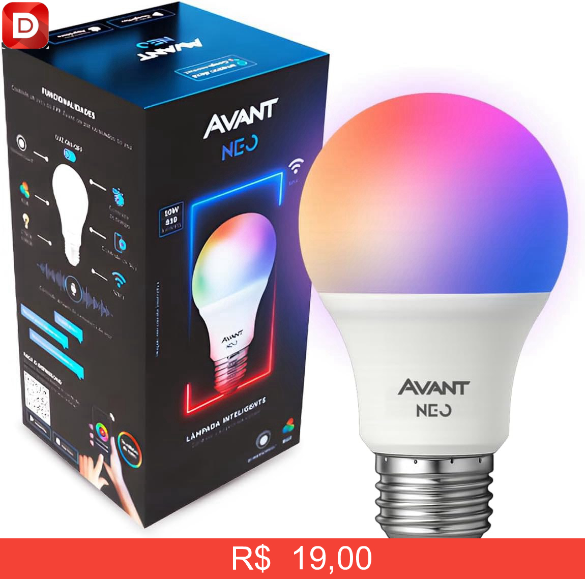 Foto do produto Lâmpada Smart LED 10W E27