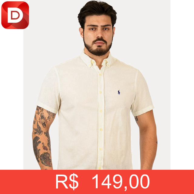 Foto do produto Camisa Ralph Lauren Manga Curta Linho