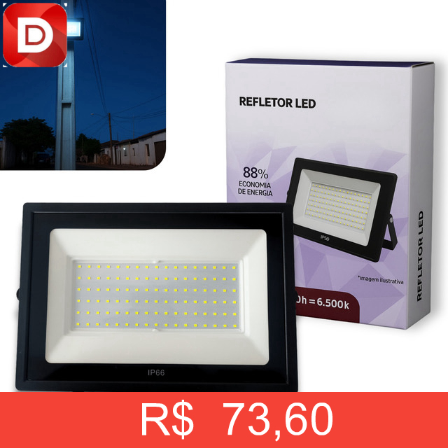 Foto do produto Refletor Led Holofote 2000w