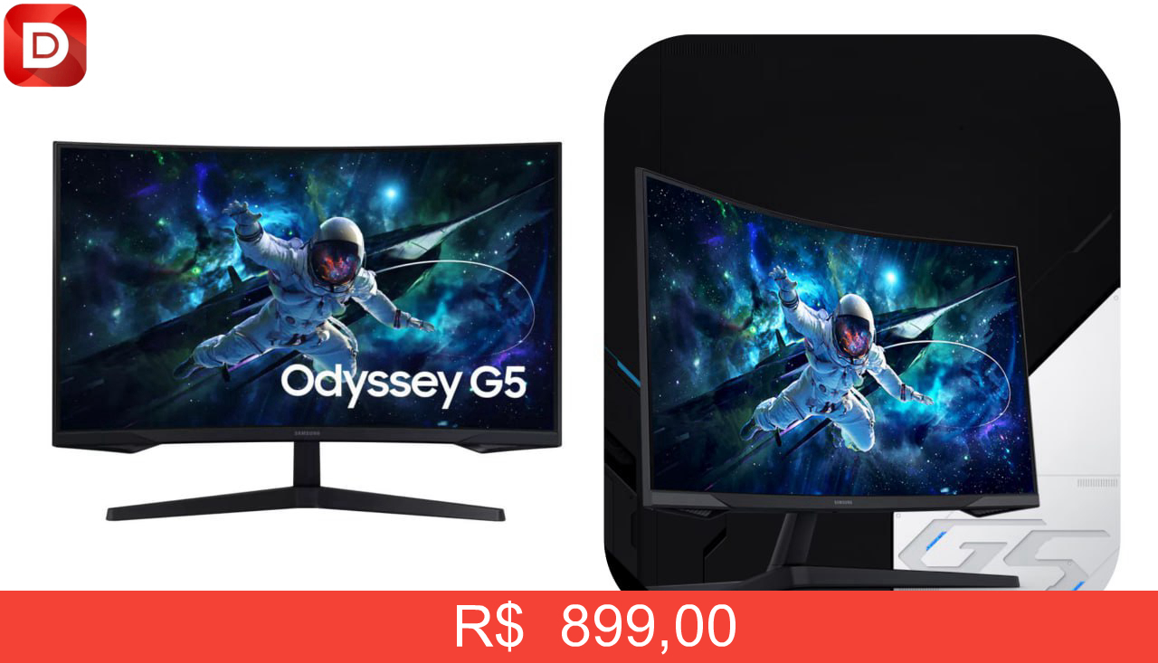 Foto do produto Monitor Gamer Samsung Odyssey G5 27