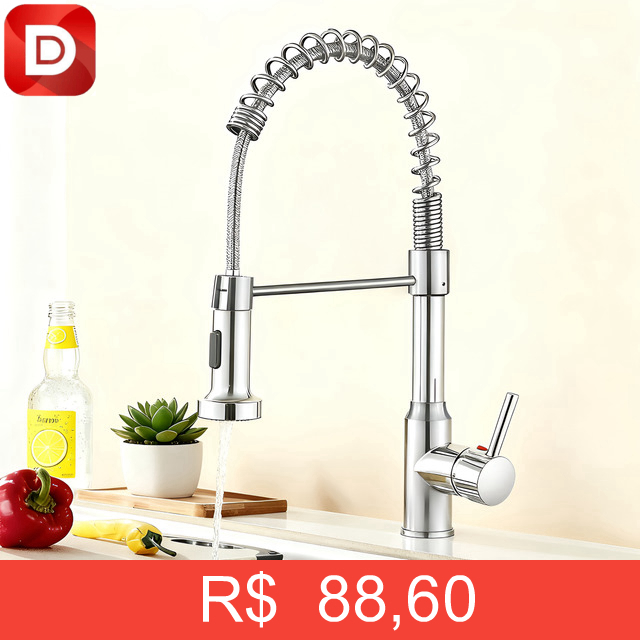 Foto do produto Torneira De Mola De Cozinha De Aço Inoxidável