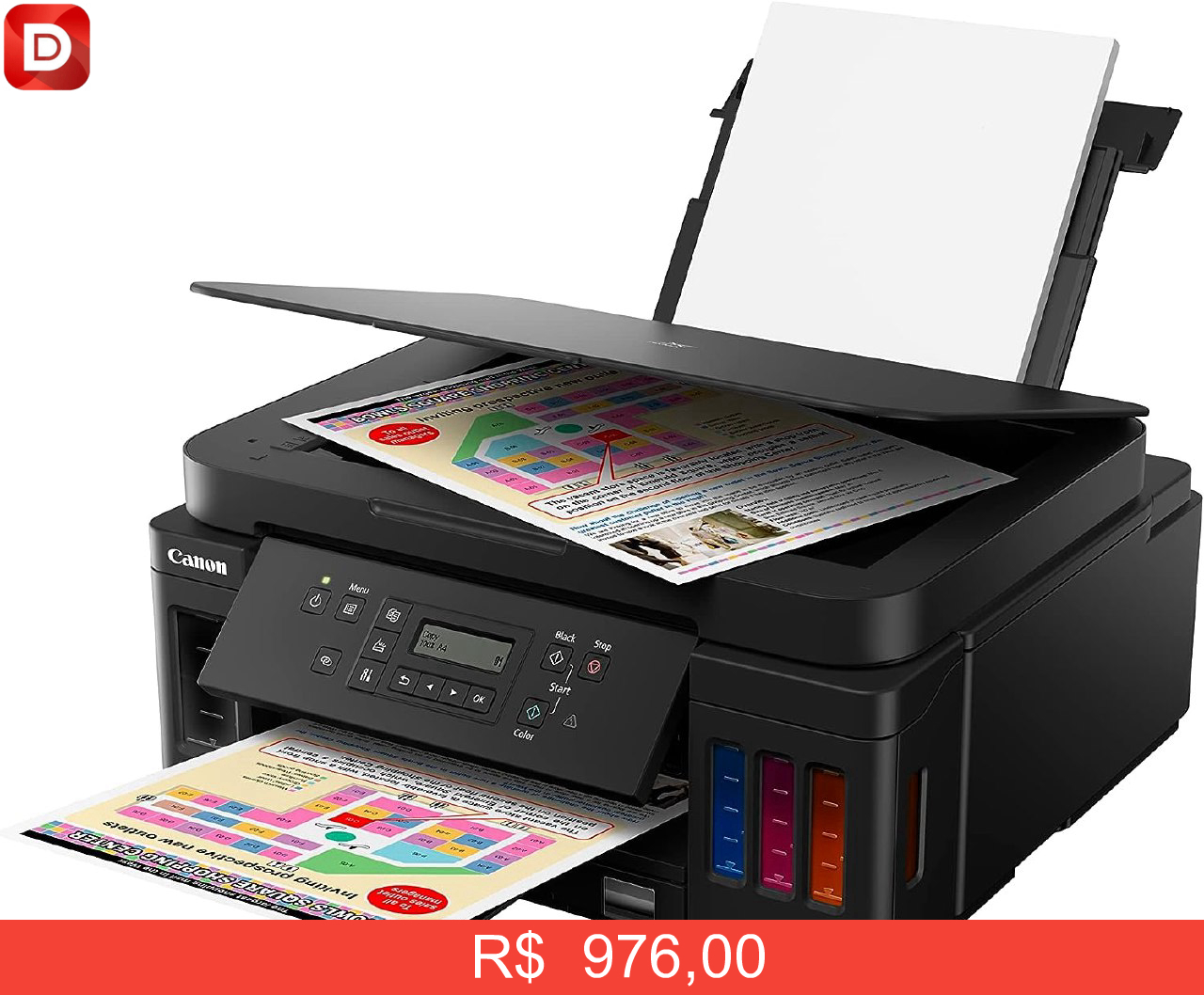 Foto do produto Impressora Multifuncional Canon Mega Tank G6010