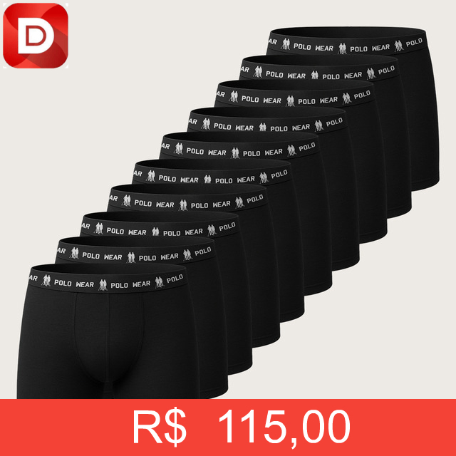Foto do produto Kit 10 Cuecas Polo Wear Boxer