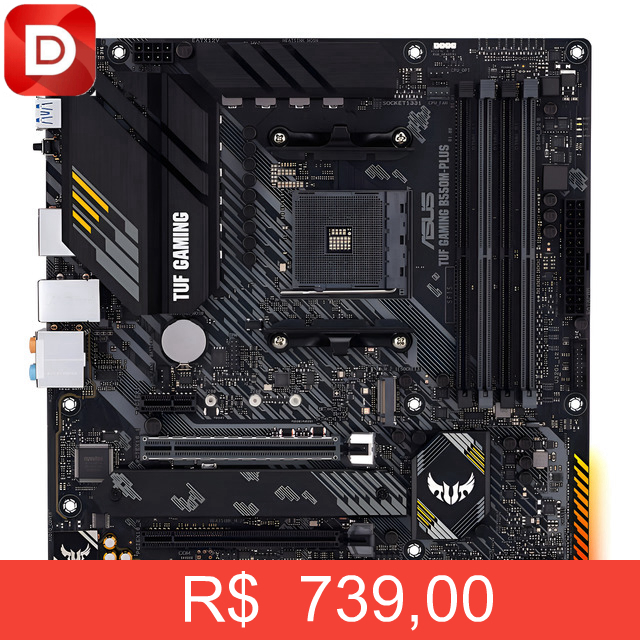 Foto do produto Placa-mãe Asus B550M-PLUS TUF GAMING