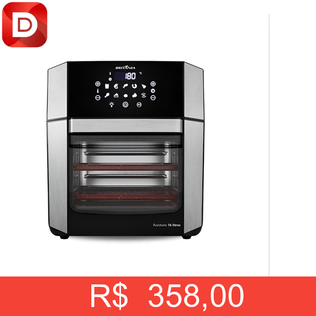 Foto do produto Air Fryer Oven Britânia 4 em 1 16L