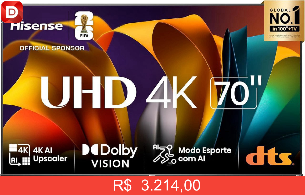 Foto do produto Hisense Smart TV UHD 4K DLED