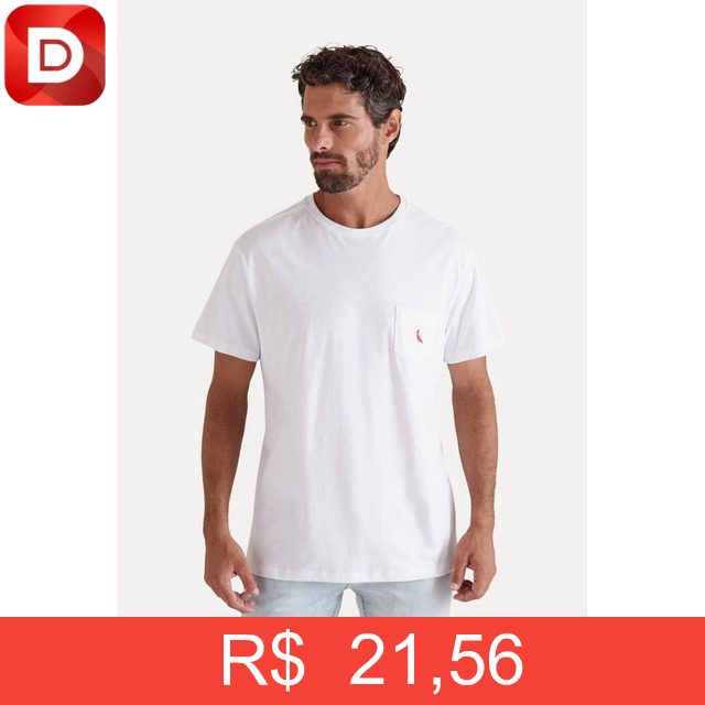 Foto do produto Camiseta Br Bolso Br Pica-pau Bordado Reserva