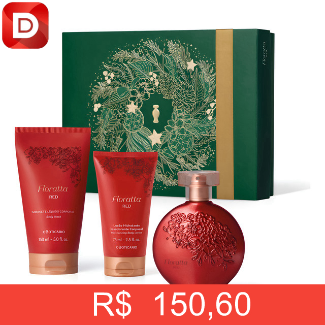 Foto do produto Kit Presente Floratta Red