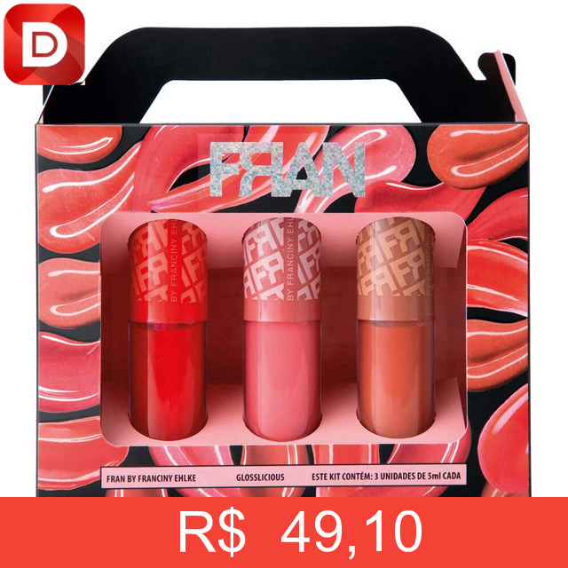 Foto do produto Glosslicious Kit Fran