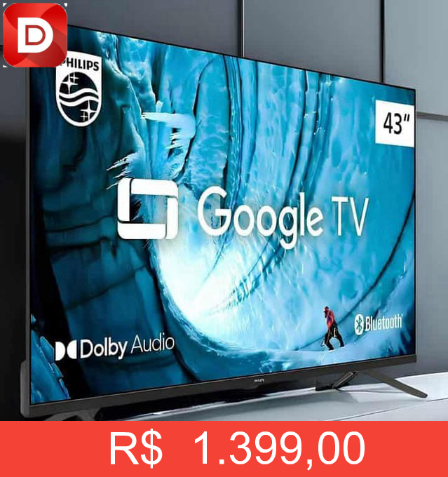 Foto do produto Philips Smart TV 43'' Full HD