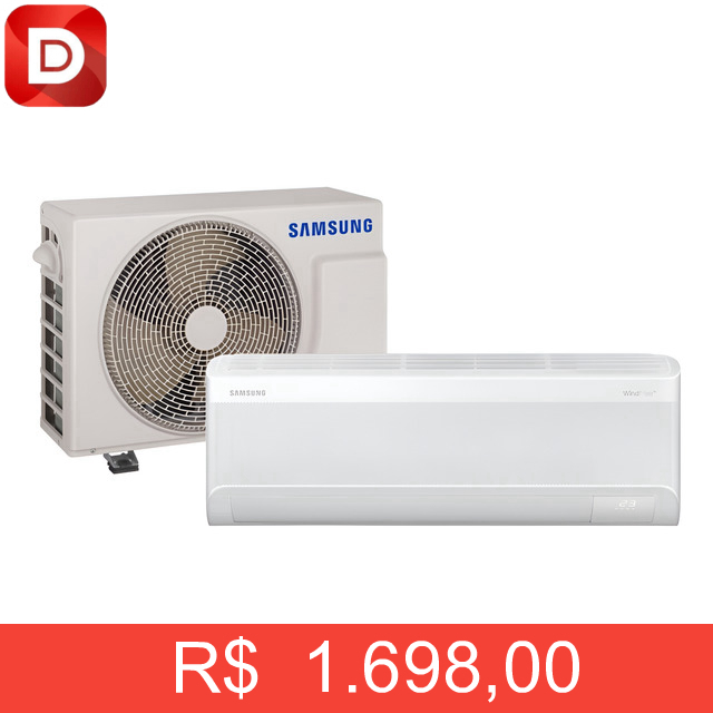 Foto do produto Ar-condicionado Split Hi Wall Samsung WindFree AI Inverter